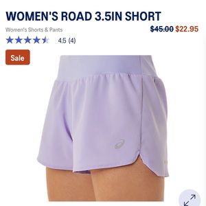 ASICS WOMEN'S ROAD 3.5IN SHORT PURPLE